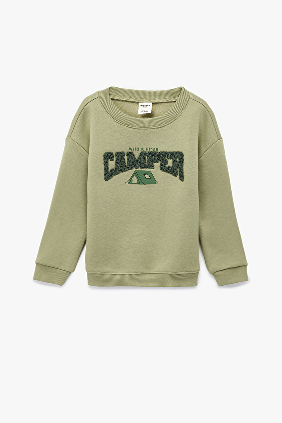 Koton Bebek Sweat 6WMB10314TK Haki Koton Bebek Sweat 6WMB10314TK Haki