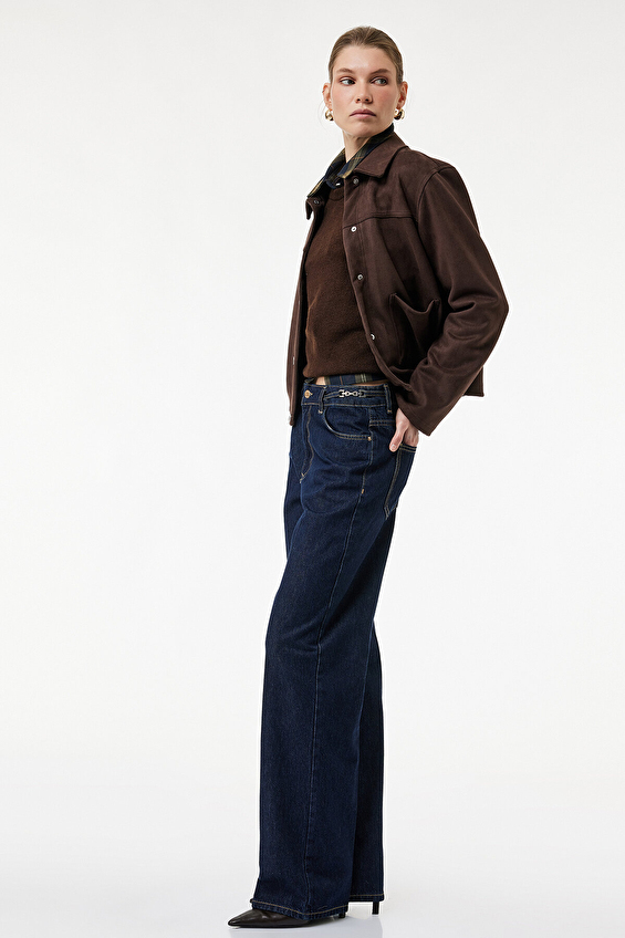 Koton Kadın Pantolon 6WAL40151MD Indıgo Koton Kadın Pantolon 6WAL40151MD Indıgo