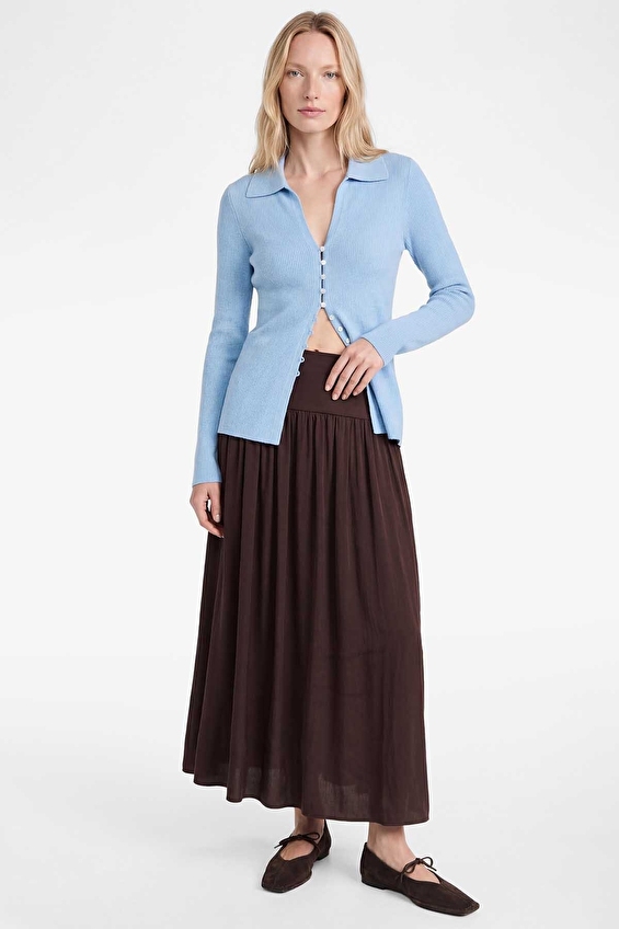 Koton Regular Fit Kadın Etek 6SAK70012EW Mürdüm Koton Regular Fit Kadın Etek 6SAK70012EW Mürdüm