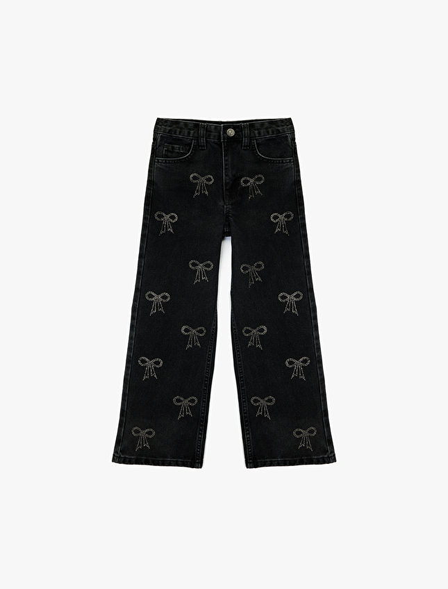 Koton Kız Çocuk Pantolon K 6WKG40080AD Siyah Koton Kız Çocuk Pantolon K 6WKG40080AD Siyah