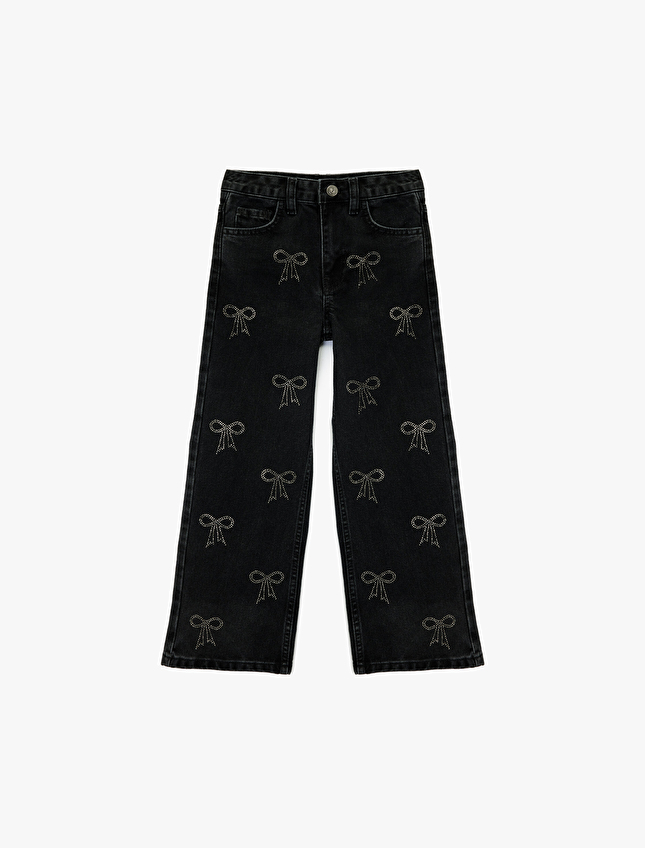 Koton Kız Çocuk Pantolon K 6WKG40080AD Siyah Koton Kız Çocuk Pantolon K 6WKG40080AD Siyah