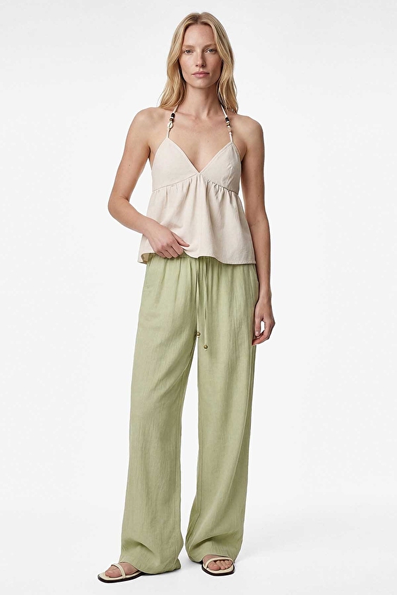 Koton Kadın Pantolon 6SAK40068PW Haki Koton Kadın Pantolon 6SAK40068PW Haki