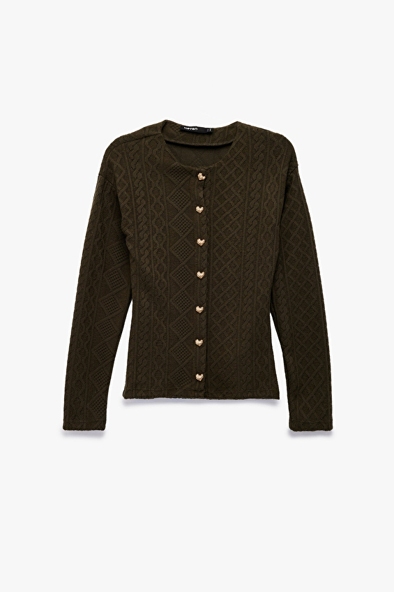 Koton Kadın Hırka 6WAK30062EK Haki Koton Kadın Hırka 6WAK30062EK Haki