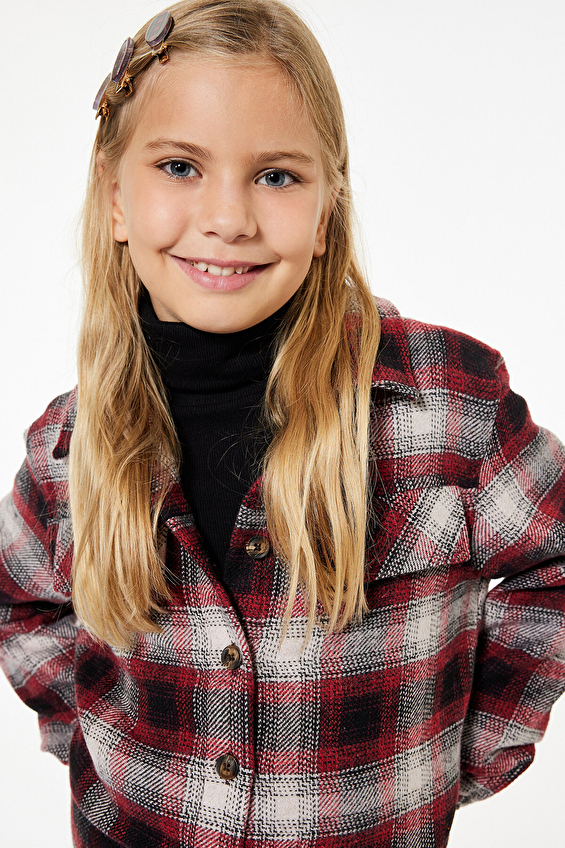 Koton Kız Çocuk Gömlek 6WKG60020AW Koton Kız Çocuk Gömlek 6WKG60020AW