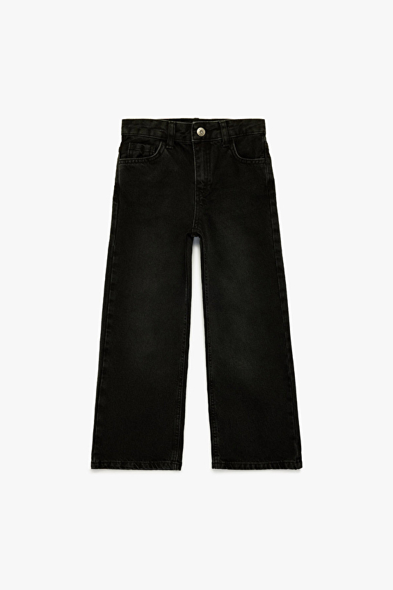 Koton Kız Çocuk Pantolon 6SKG40048AD Siyah Koton Kız Çocuk Pantolon 6SKG40048AD Siyah