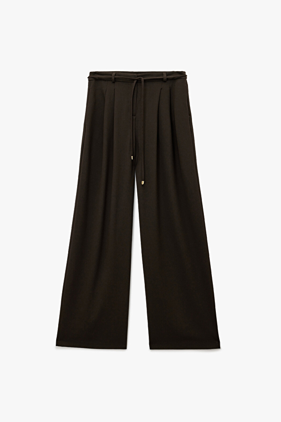 Koton Kadın Pantolon 6WAK40148PW Kahverengi Koton Kadın Pantolon 6WAK40148PW Kahverengi