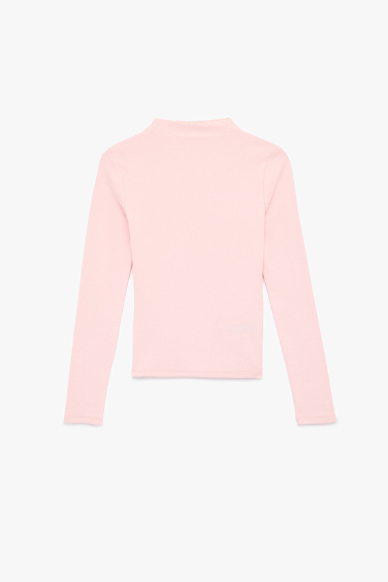 Koton Slim Fit Kadın Tişört 6SAL10176IK Pembe Koton Slim Fit Kadın Tişört 6SAL10176IK Pembe