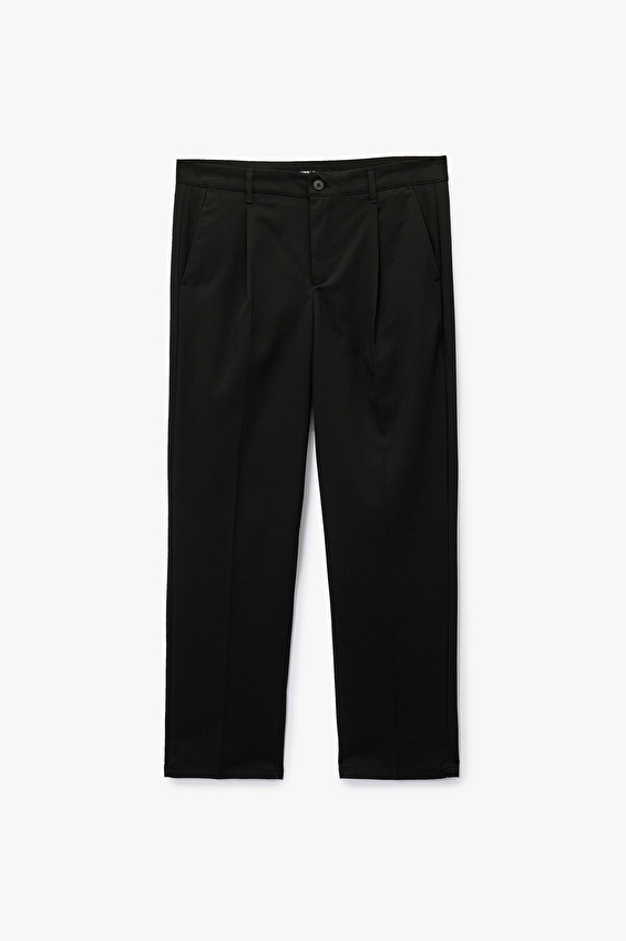 Koton Relax Fit Erkek Pantolon 6WAM40116HW Siyah Koton Relax Fit Erkek Pantolon 6WAM40116HW Siyah