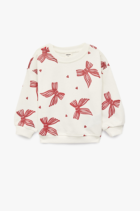 Koton Bebek Sweat 6WMG10179AK Ekru Koton Bebek Sweat 6WMG10179AK Ekru