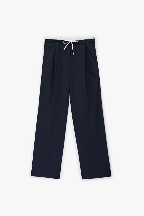 Koton Regular Fit Kadın Pantolon 6SAK40123PW Lacivert Koton Regular Fit Kadın Pantolon 6SAK40123PW Lacivert