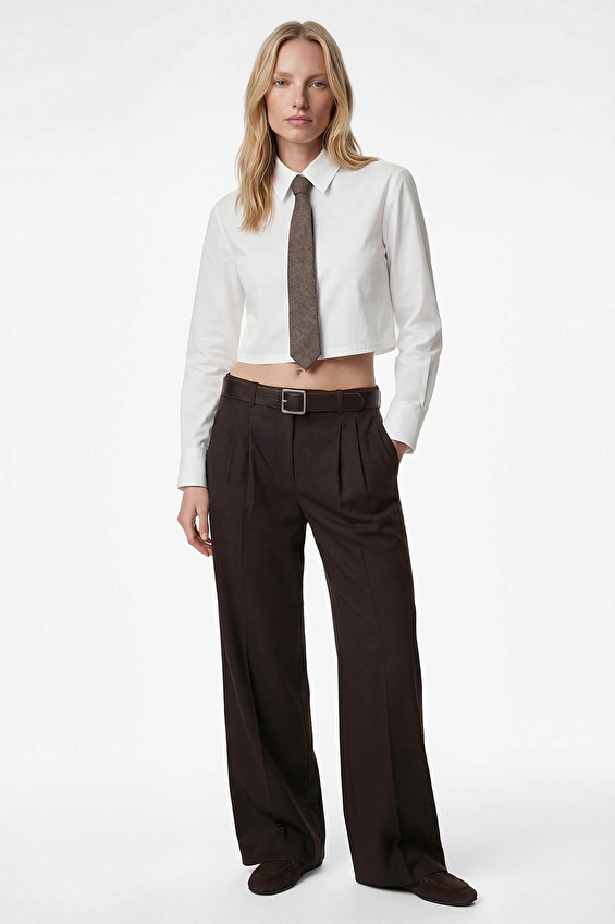 Koton Regular Fit Kadın Gömlek 6SAK60130PW Beyaz