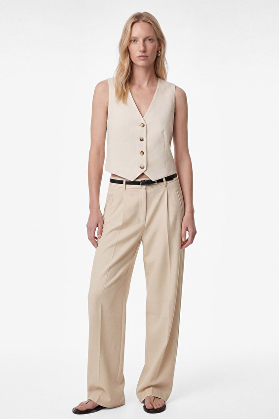 Koton Kadın Yelek 6SAK20058UW Bej Koton Kadın Yelek 6SAK20058UW Bej