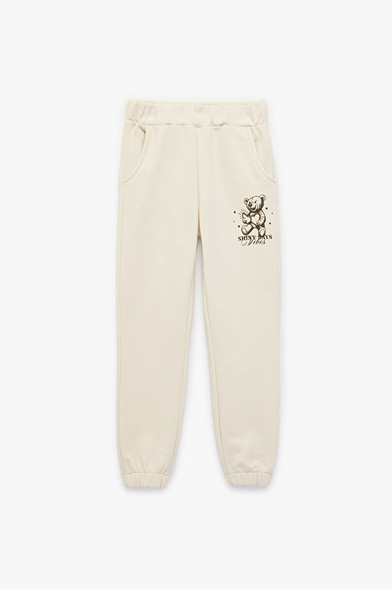 Koton Kız Çocuk Eşofman 6SKG40144AK Bej Koton Kız Çocuk Eşofman 6SKG40144AK Bej