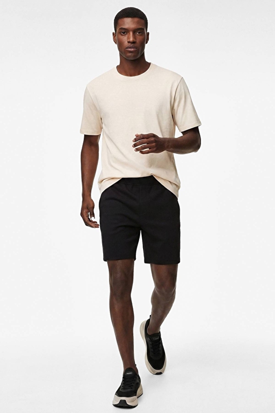 Koton Regular Fit Erkek Tişört 6SAM10072NK Bej Koton Regular Fit Erkek Tişört 6SAM10072NK Bej