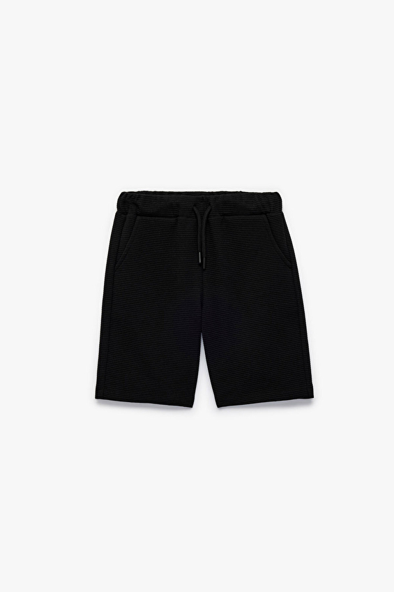 Koton Erkek Çocuk Şort 6SKB40133TK Siyah Koton Erkek Çocuk Şort 6SKB40133TK Siyah