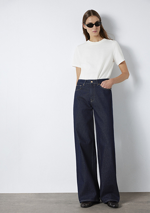 Mavi Kadın Tişört M1613788 80194 Beyaz Mavi Kadın Tişört M1613788 80194 Beyaz