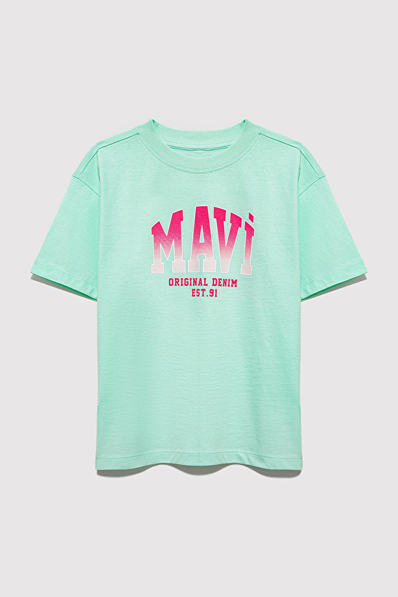 Mavi Kız Çocuk Tişört M7610386-71643 Mavi Kız Çocuk Tişört M7610386-71643