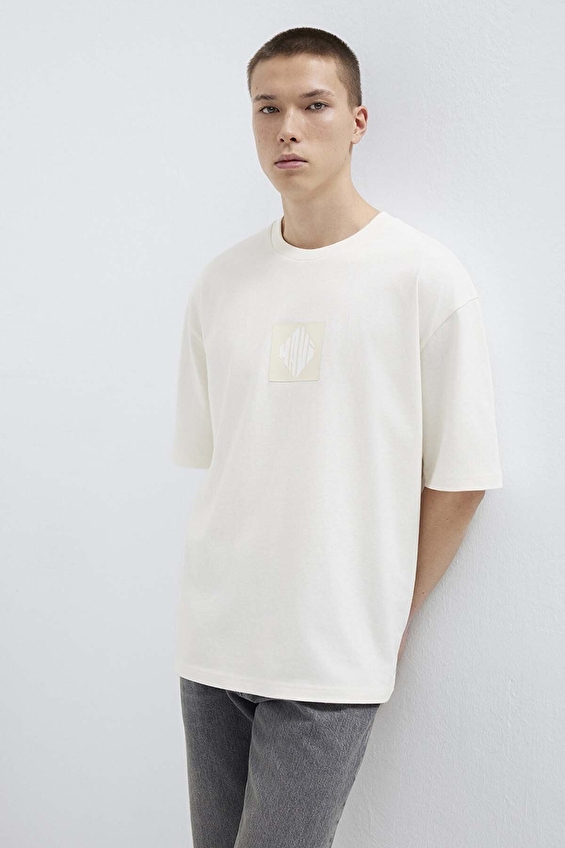 Mavi Erkek Tişört M0613148 70057 Kırık beyaz Mavi Erkek Tişört M0613148 70057 Kırık beyaz