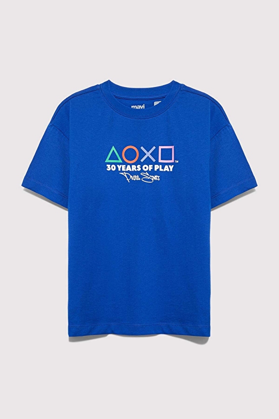 Mavi Erkek Çocuk Tişört M6610422-70896 Mavi Erkek Çocuk Tişört M6610422-70896