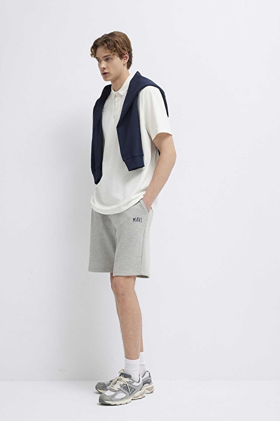 Mavi Erkek Şort M0410224 80018 Gri melanj Mavi Erkek Şort M0410224 80018 Gri melanj