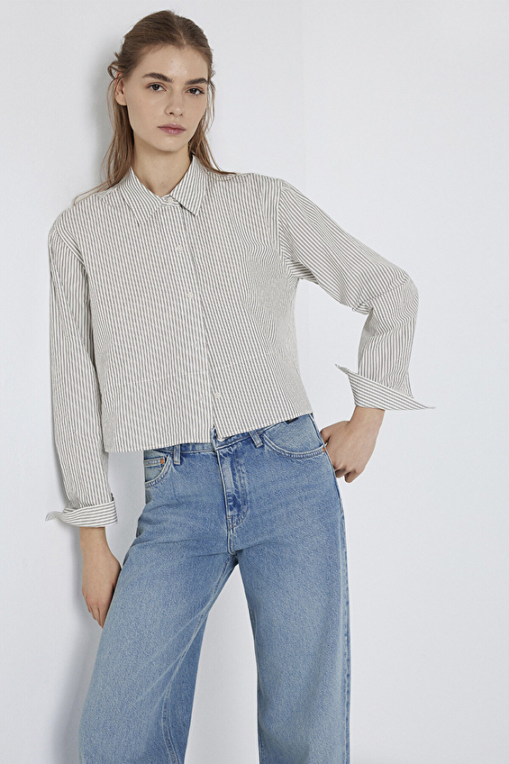 Mavi Kadın Gömlek M1211394 84014 Siyah Mavi Kadın Gömlek M1211394 84014 Siyah