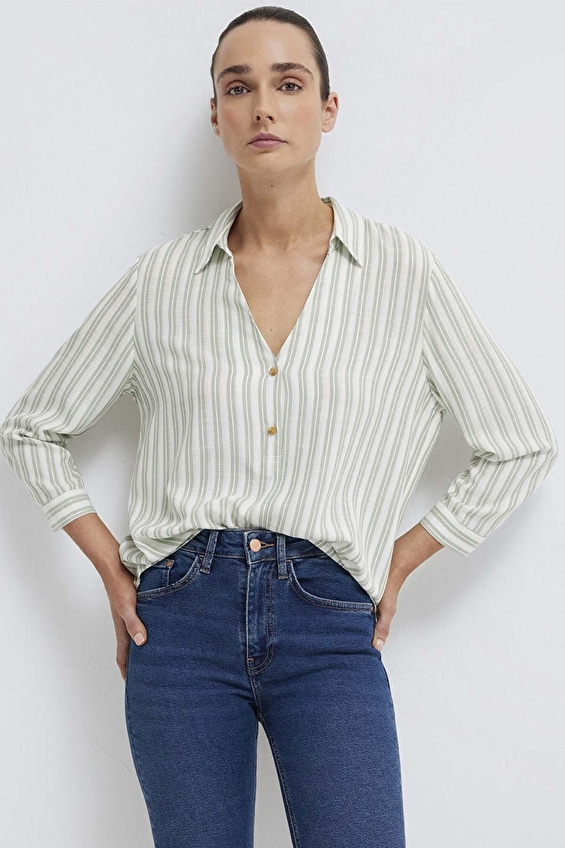 Mavi Kadın Bluz M122400 91387 Gri Mavi Kadın Bluz M122400 91387 Gri