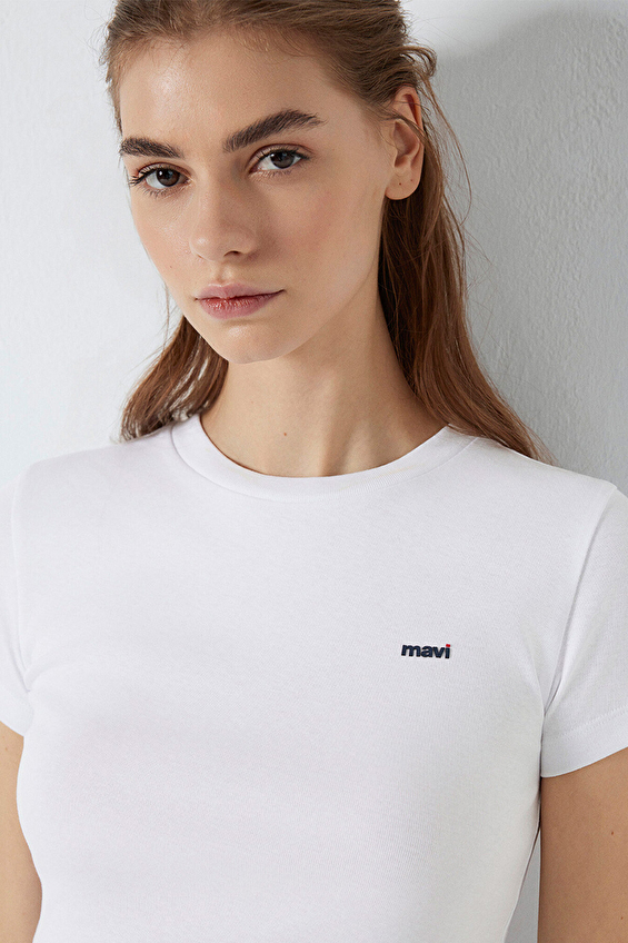 Mavi Kadın Tişört M1613848 620 Beyaz Mavi Kadın Tişört M1613848 620 Beyaz