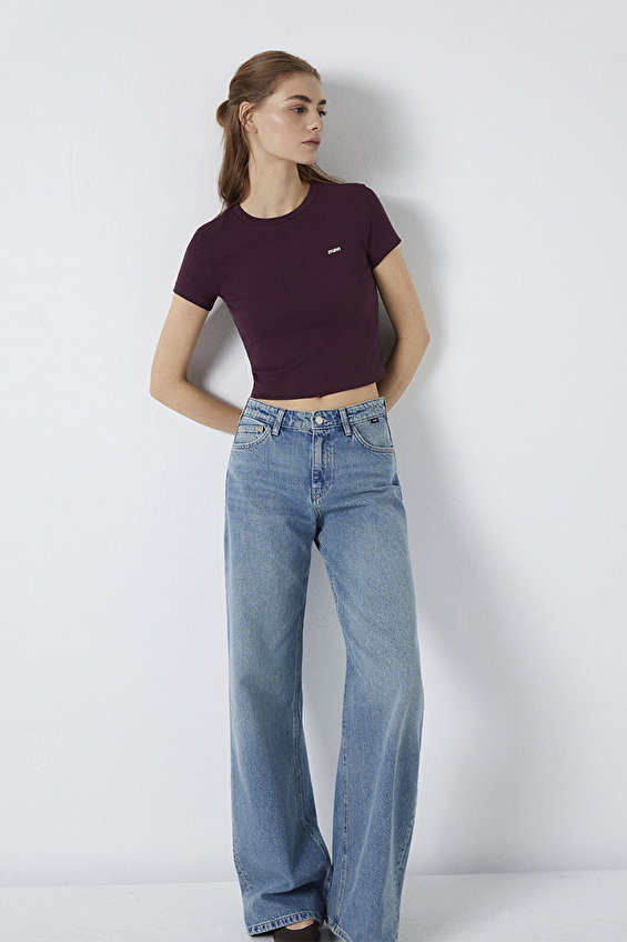 Mavi Kadın Tişört M1613848 70434 Bordo Mavi Kadın Tişört M1613848 70434 Bordo