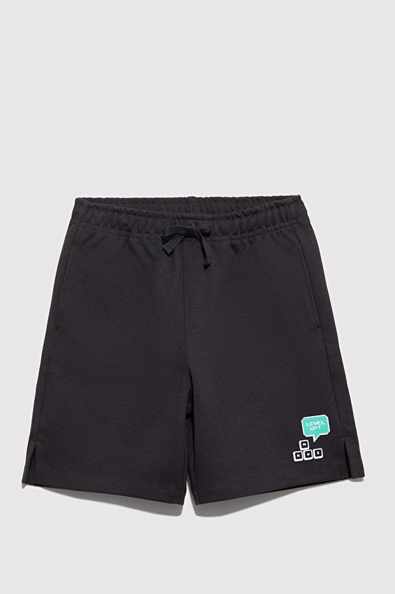 Mavi Erkek Çocuk Şort M6410016 70087 M6410016-70087 Siyah Mavi Erkek Çocuk Şort M6410016 70087 M6410016-70087 Siyah