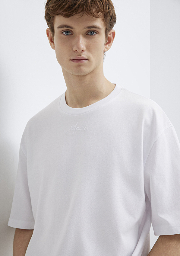 Mavi Erkek Tişört M0613130 620 Beyaz Mavi Erkek Tişört M0613130 620 Beyaz