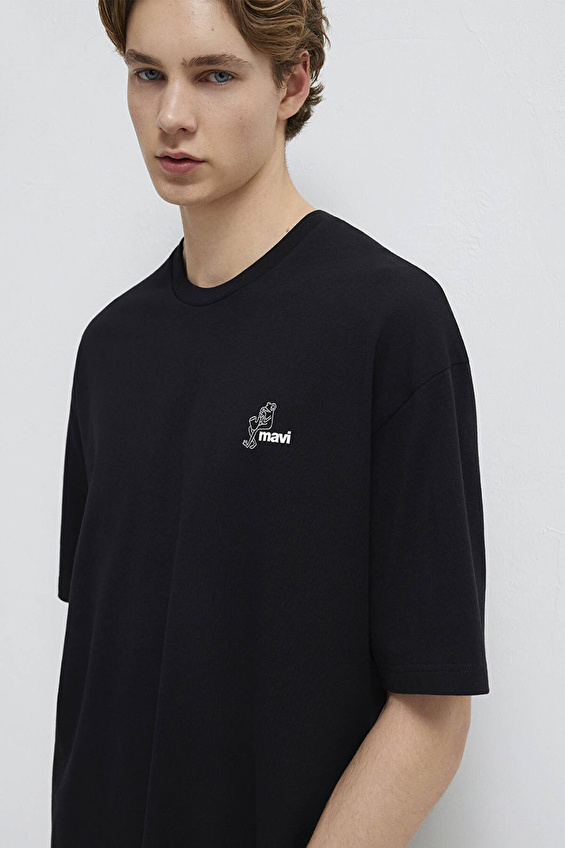 Mavi Erkek Tişört M0613179 900 Siyah Mavi Erkek Tişört M0613179 900 Siyah
