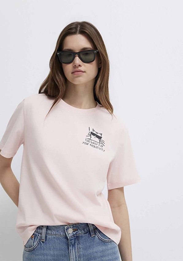 Mavi Kadın Tişört M1613727 71014 Pembe Mavi Kadın Tişört M1613727 71014 Pembe