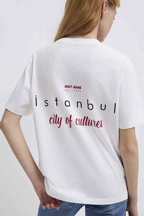 Mavi Kadın Tişört M1613737 620 Beyaz Mavi Kadın Tişört M1613737 620 Beyaz