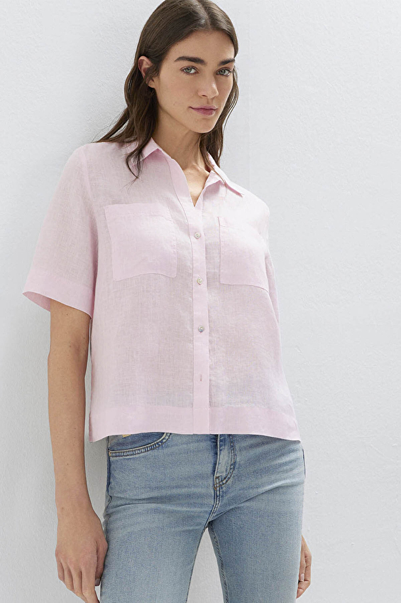 Mavi Kadın Gömlek M1211466 90773 Desenli Mavi Kadın Gömlek M1211466 90773 Desenli