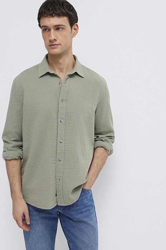 Mavi Erkek Gömlek M0211518 71484 Gri Mavi Erkek Gömlek M0211518 71484 Gri