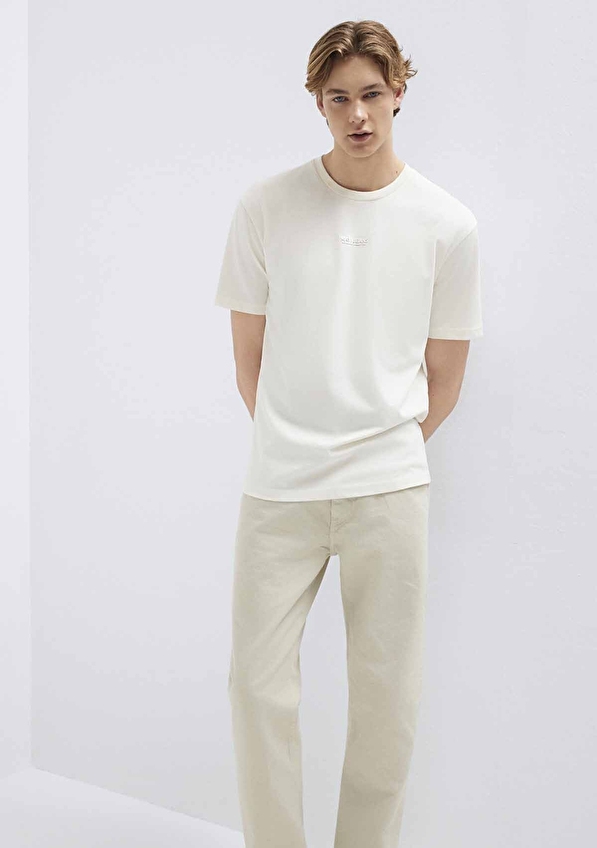 Mavi Erkek Tişört M0613348 80194 Beyaz Mavi Erkek Tişört M0613348 80194 Beyaz