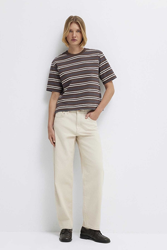 Mavi Normal Kesim Kadın Bluz M1613979 91516 Cızgılı Mavi Normal Kesim Kadın Bluz M1613979 91516 Cızgılı