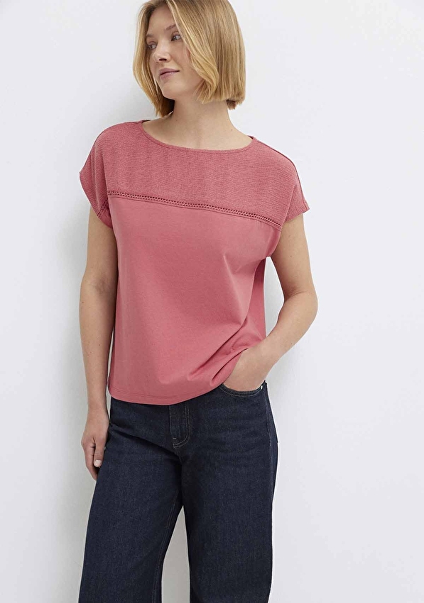 Mavi Normal Kesim Kadın Bluz M1613969 70397 Kırmızı Mavi Normal Kesim Kadın Bluz M1613969 70397 Kırmızı