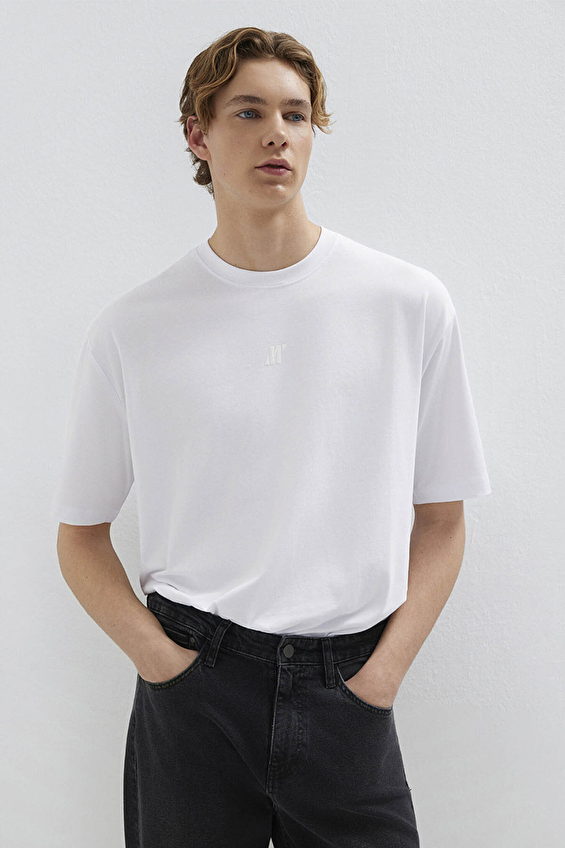 Mavi Erkek Tişört M0613438 620 Beyaz Mavi Erkek Tişört M0613438 620 Beyaz