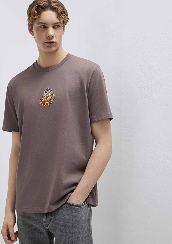 Mavi Erkek Tişört M0612657 86683 Mürdüm Mavi Erkek Tişört M0612657 86683 Mürdüm