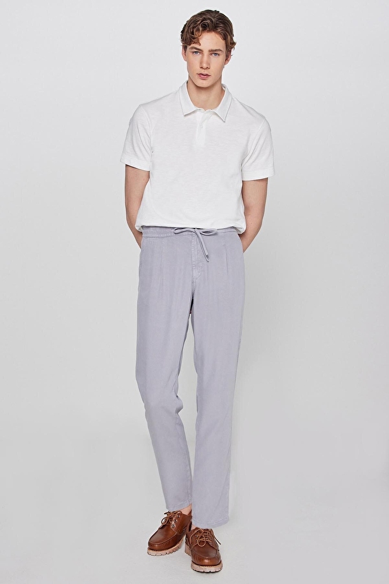 Wrangler Regular Fit Düz Paça Normal Bel Erkek Tencel Pantolon W2610167035 Gri Wrangler Regular Fit Düz Paça Normal Bel Erkek Tencel Pantolon W2610167035 Gri