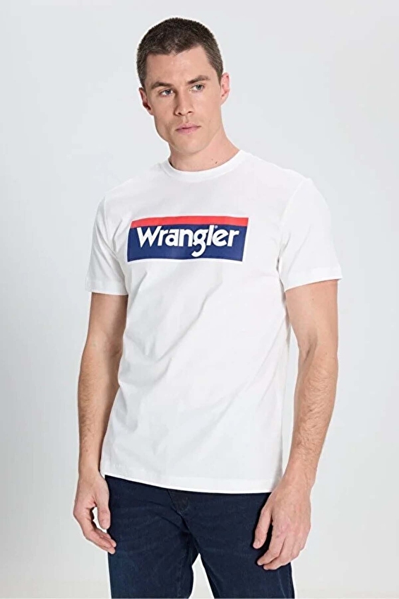 Wrangler Regular Fit Bisiklet Yaka Kısa Kol Erkek Tişört W2610069102 Kırık beyaz Wrangler Regular Fit Bisiklet Yaka Kısa Kol Erkek Tişört W2610069102 Kırık beyaz