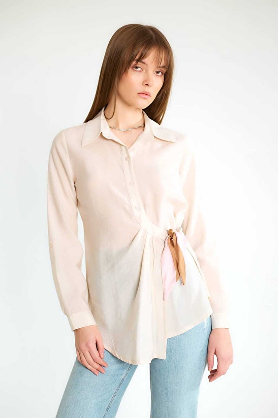 Robin Kadın Gömlek M39255 Taş Robin Kadın Gömlek M39255 Taş