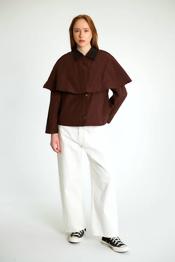 Robin Kadın Trençkot D87149 Kahverengi Robin Kadın Trençkot D87149 Kahverengi