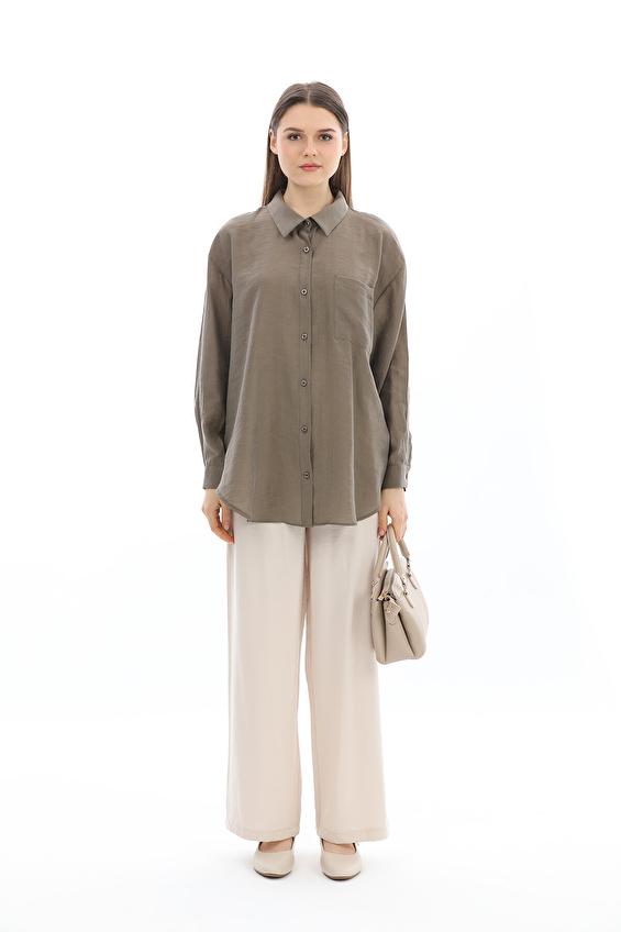 Robin Kadın Gömlek M39391 Haki Robin Kadın Gömlek M39391 Haki