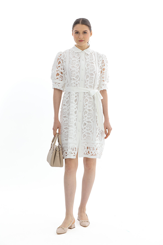 Robin Kadın Elbise M39407 Beyaz Robin Kadın Elbise M39407 Beyaz