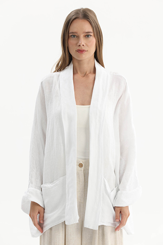 Robin Kadın Kimono M39484 Beyaz Robin Kadın Kimono M39484 Beyaz