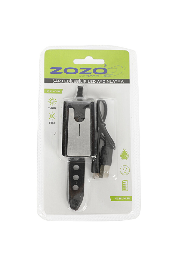 Zozo Bisiklet Şarjlı Ön Far