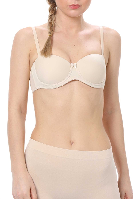 Nbb Straplez Yaka Desteksiz Kadın Sütyen 3510 Ten Nbb Straplez Yaka Desteksiz Kadın Sütyen 3510 Ten