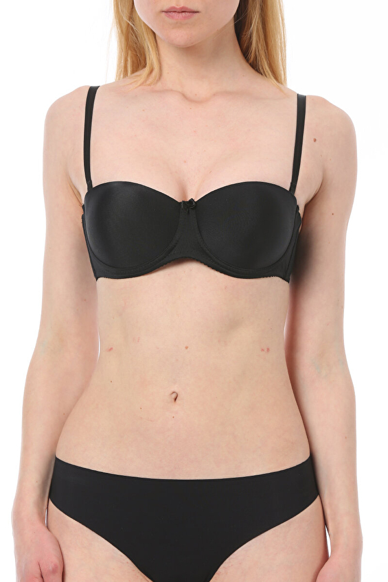 Nbb Destekli Straplez Yaka Balenli Kadın Sütyen 3520 Siyah Nbb Destekli Straplez Yaka Balenli Kadın Sütyen 3520 Siyah